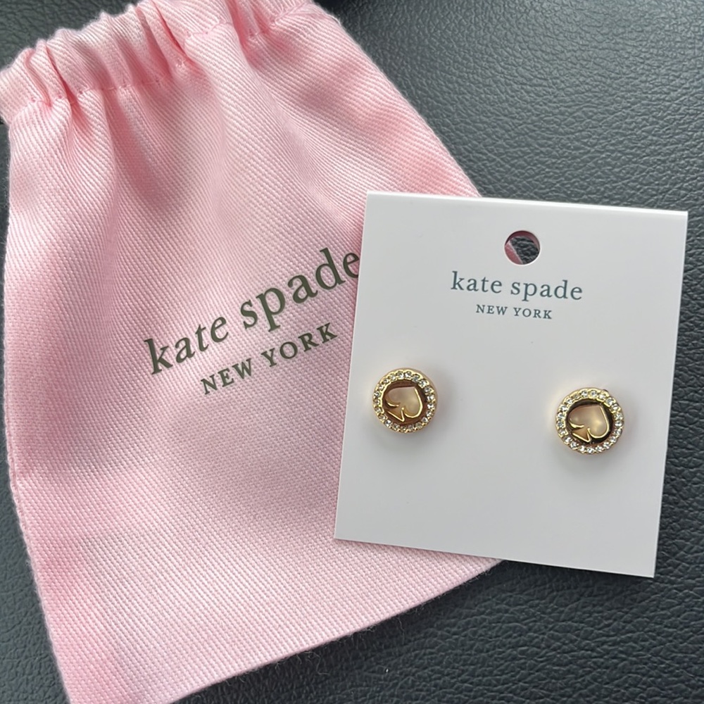 BNWT ♠️✨ Kate Spade Hollow Pave Spade Earrings